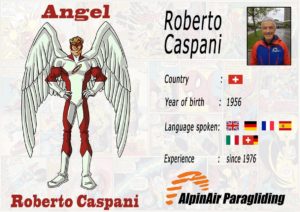 Superhero Paragliding pilots Interlaken - Angel = Roberto Caspani